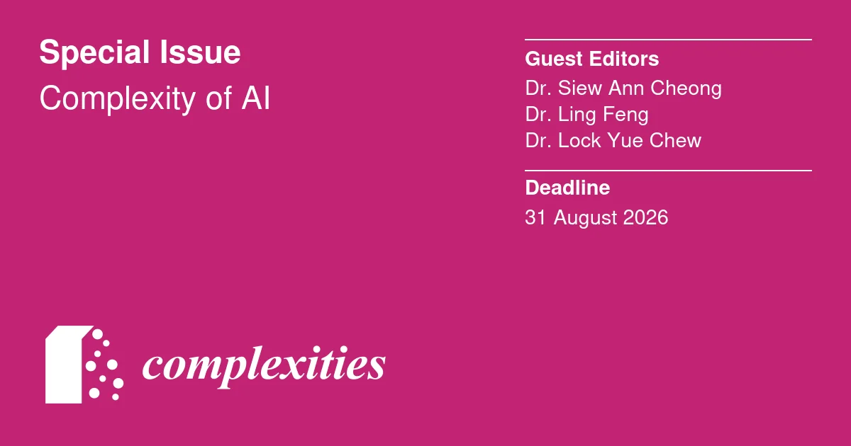 Special Issue on Complexity of AI in MDPI Complexities